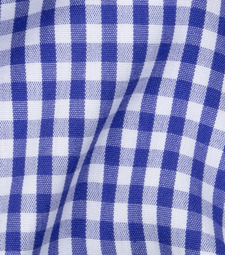Bügelleichtes, schlichtes weißes Popeline-Hemd